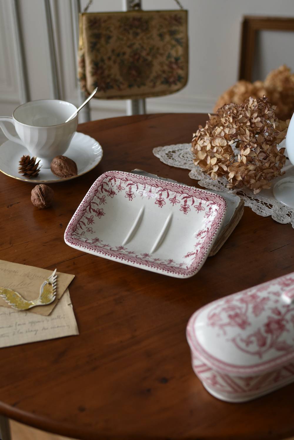 ソープディッシュ フランス アンティーク 陶磁器