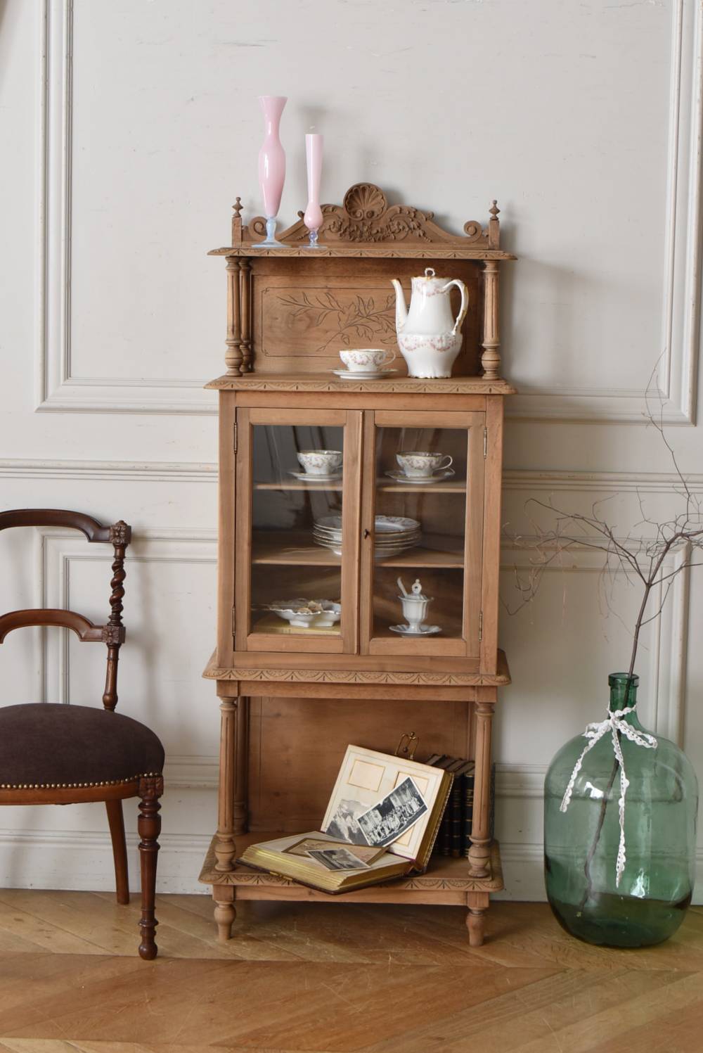 アンティークガラスキャビネット.13 フランスアンティーク家具