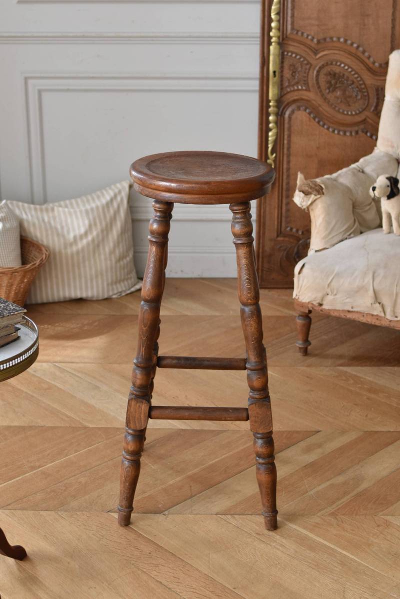 ハイスツール フランスアンティーク家具 アンティークフレンチチェア