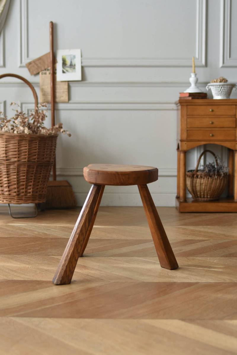 木製スツール.10 フランス ヴィンテージ 椅子