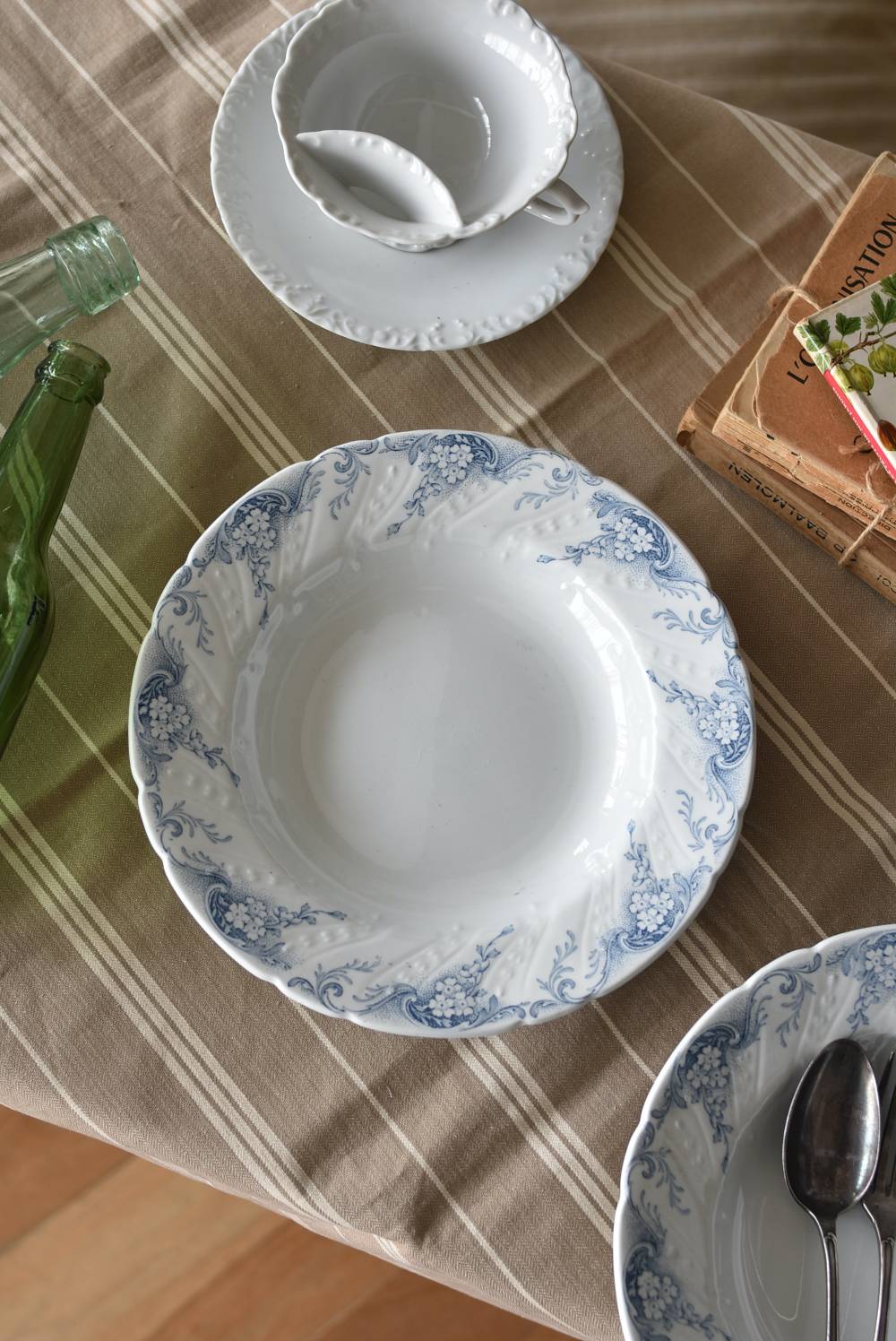 フランスアンティーク食器 Luneville ANGELE.深皿C テーブルウェア