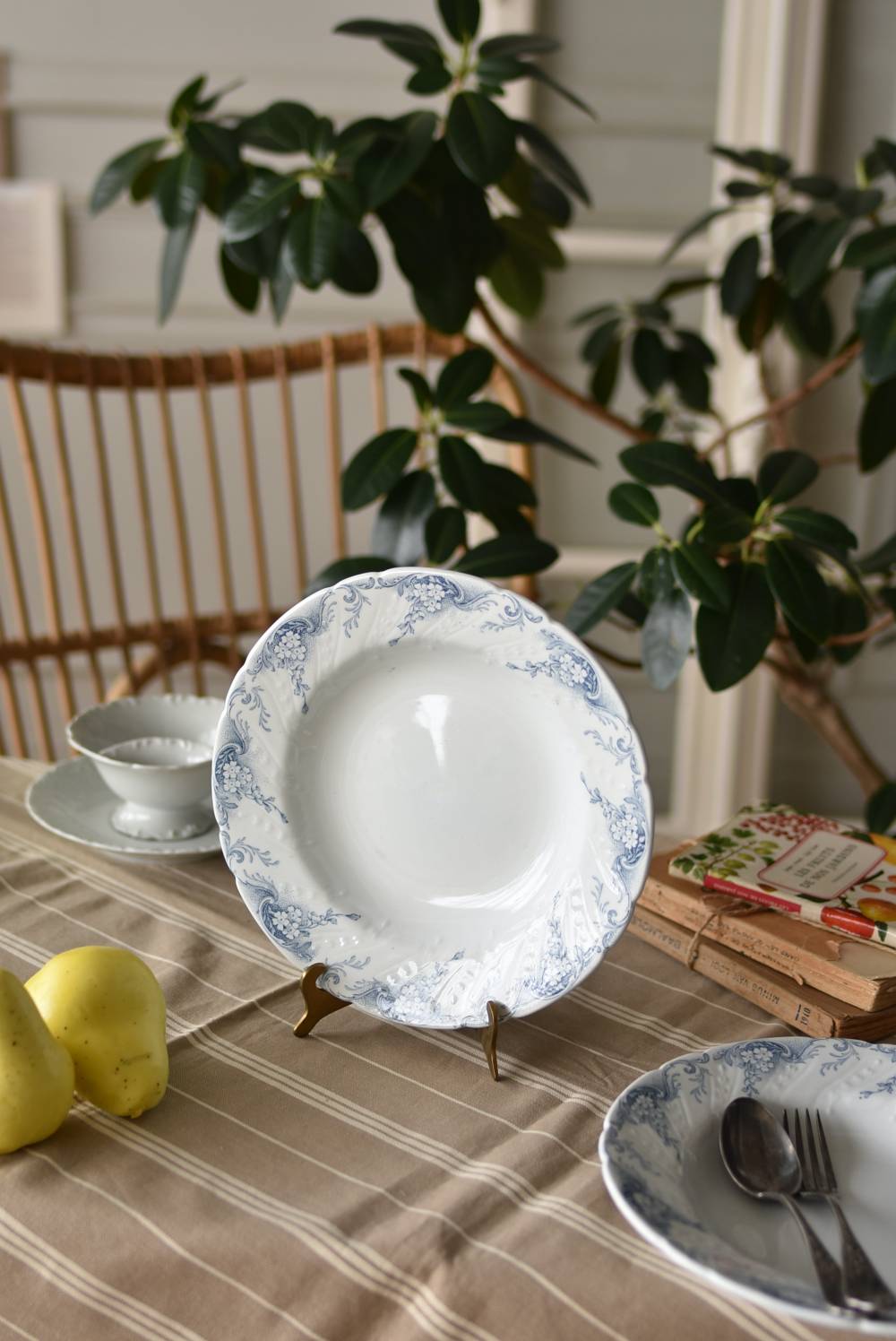 フランスアンティーク食器 Luneville ANGELE.深皿C テーブルウェア