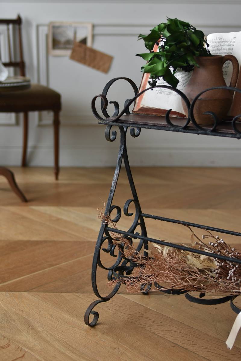 アイアンプランタースタンド.42 フランスヴィンテージ庭具 プランター