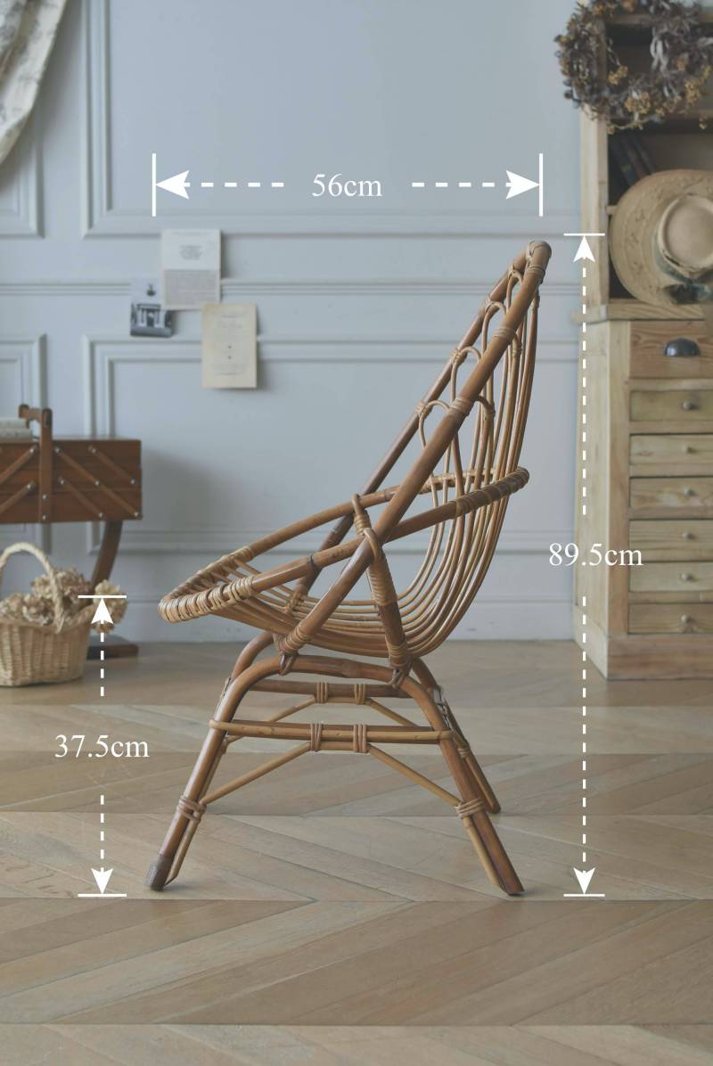 フランスヴィンテージ家具 ラタンチェア.8 ナチュラルインテリア