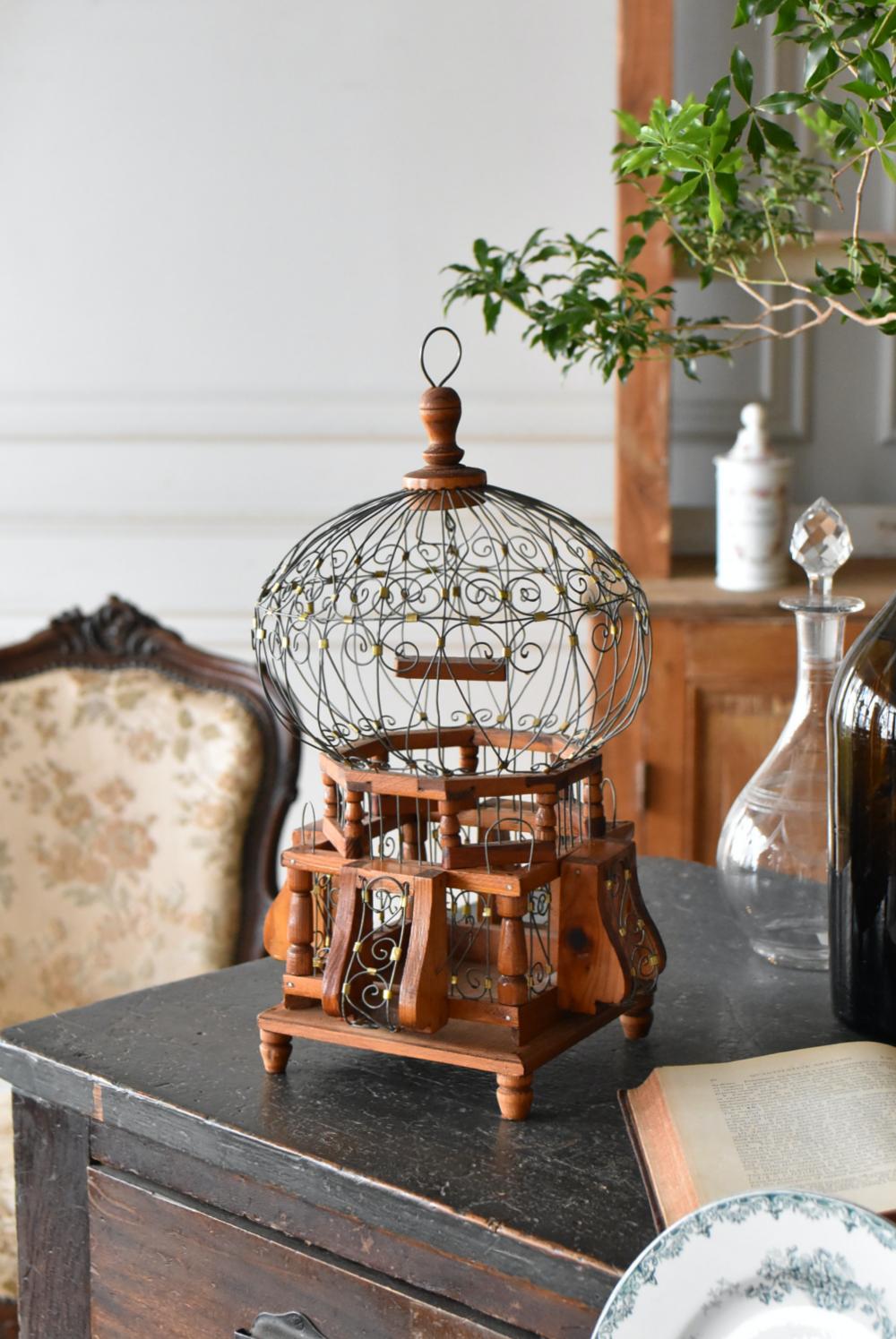 フランスアンティーク雑貨 バードケージ.5 フレンチディスプレイ