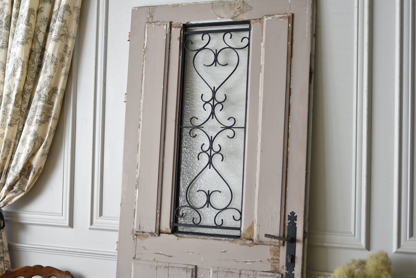 フランスアンティーク建具 アンティークアイアンドア.21 フレンチシャビー