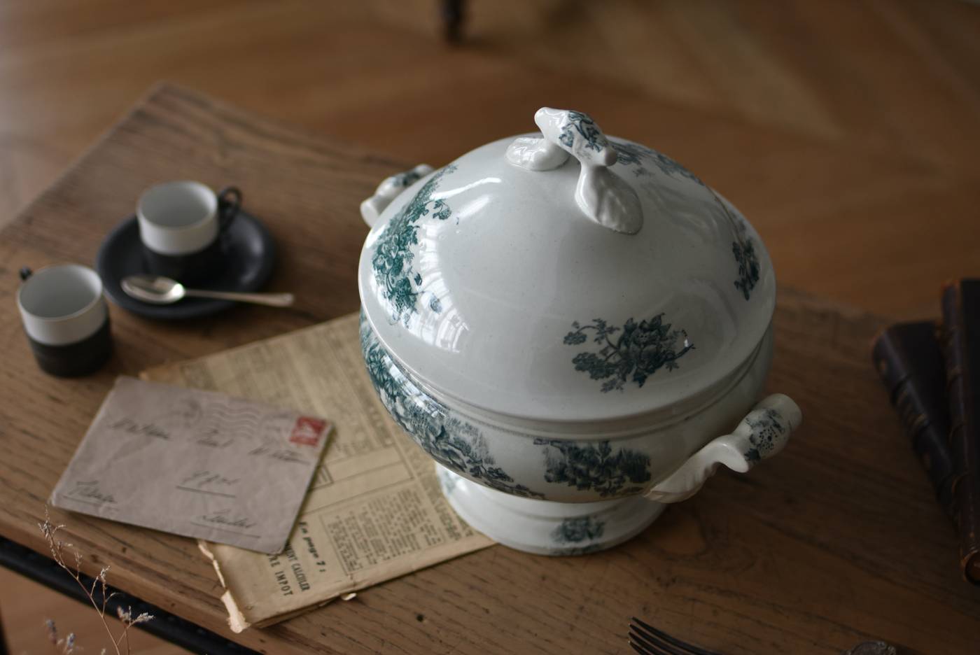 フランスアンティーク食器 スーピエール2.Bordeaux L.Bertrand Bordeaux