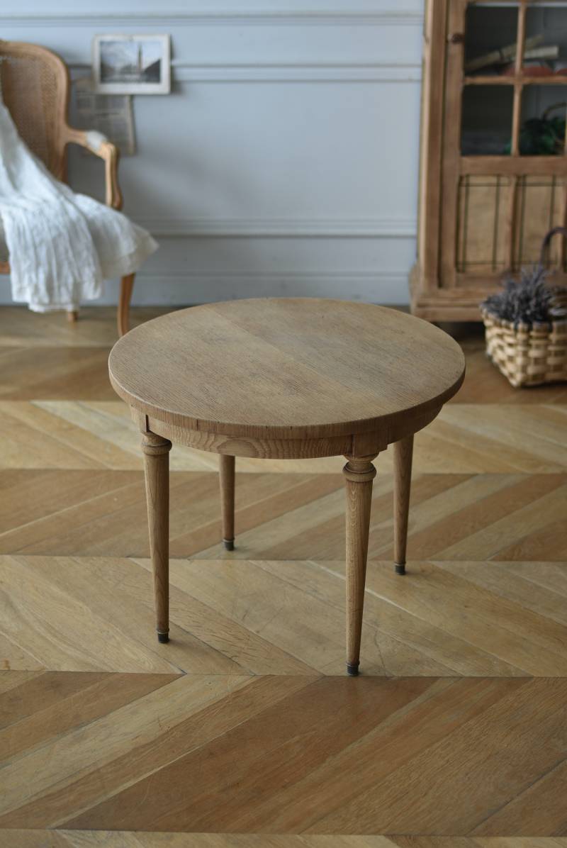 ラウンドローテーブル フランスヴィンテージ家具 ミニテーブル