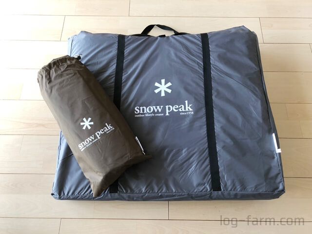 トラップ注意！】リビングシェルロングのグランドシートの表裏