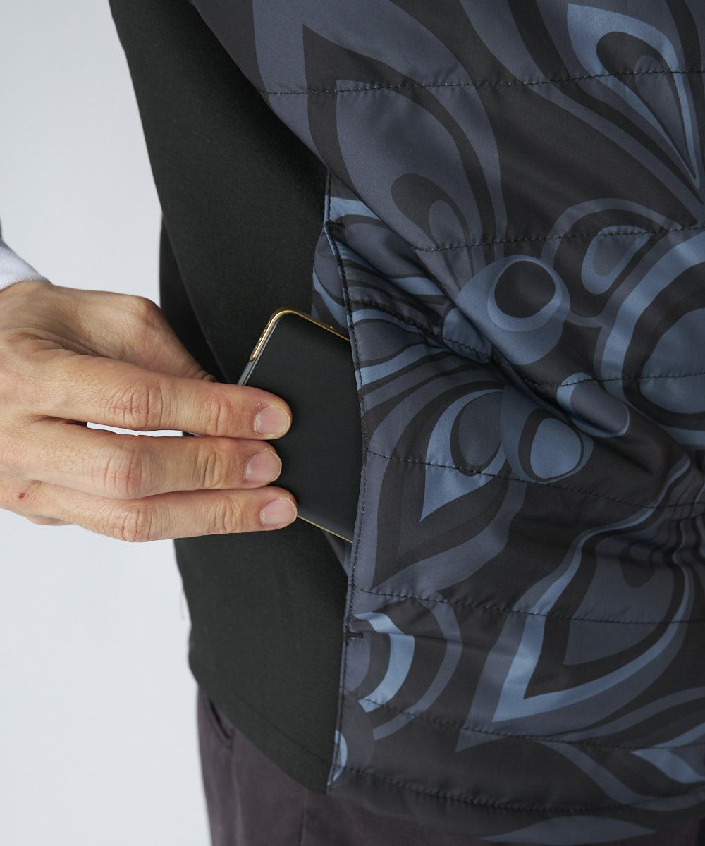 メンズ HOTOPIA中綿電熱ベスト Shagadelic Silver シャガデリック