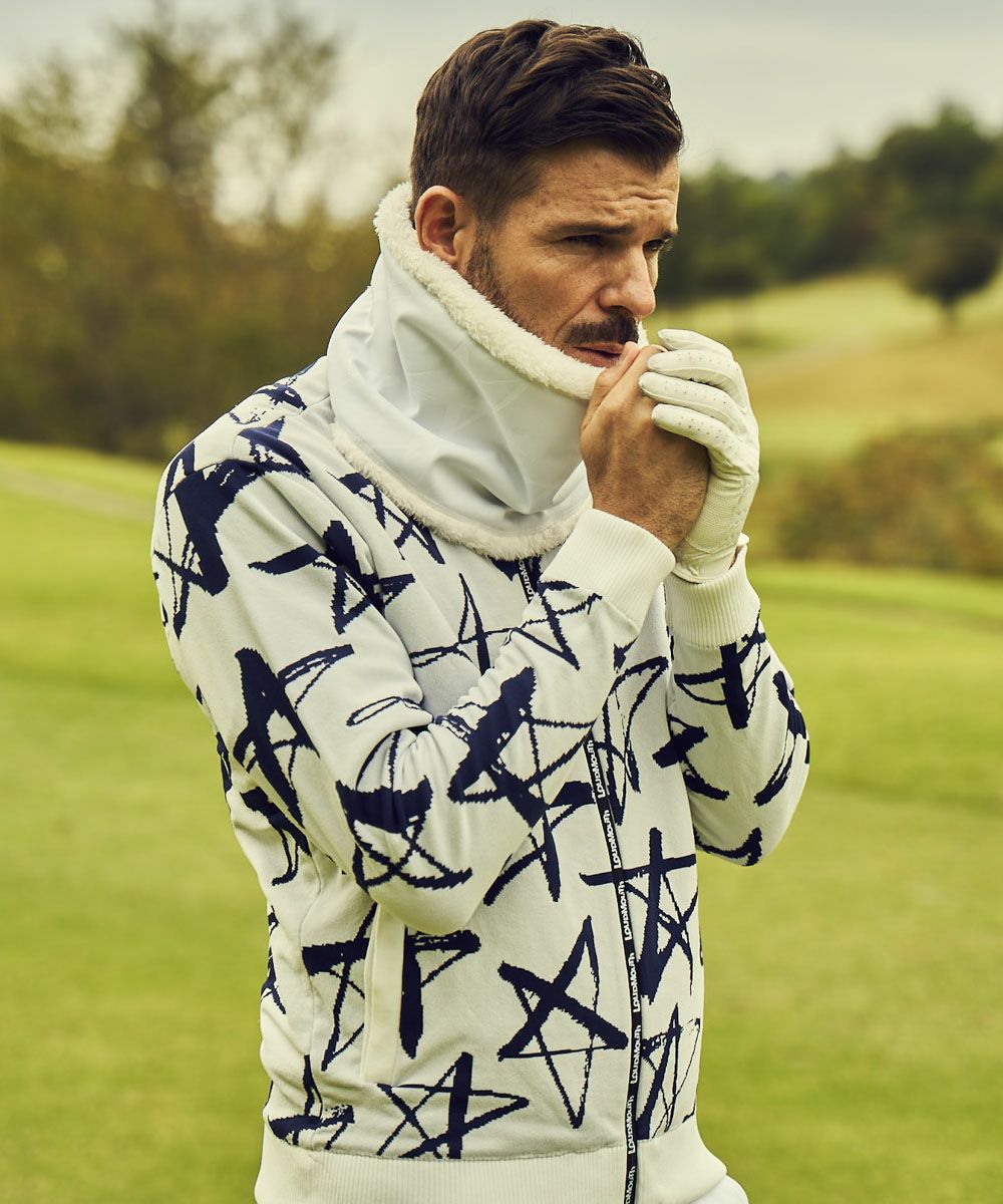 メンズ 袋ジャガードブルゾン ホワイト | LOUDMOUTH JAPAN