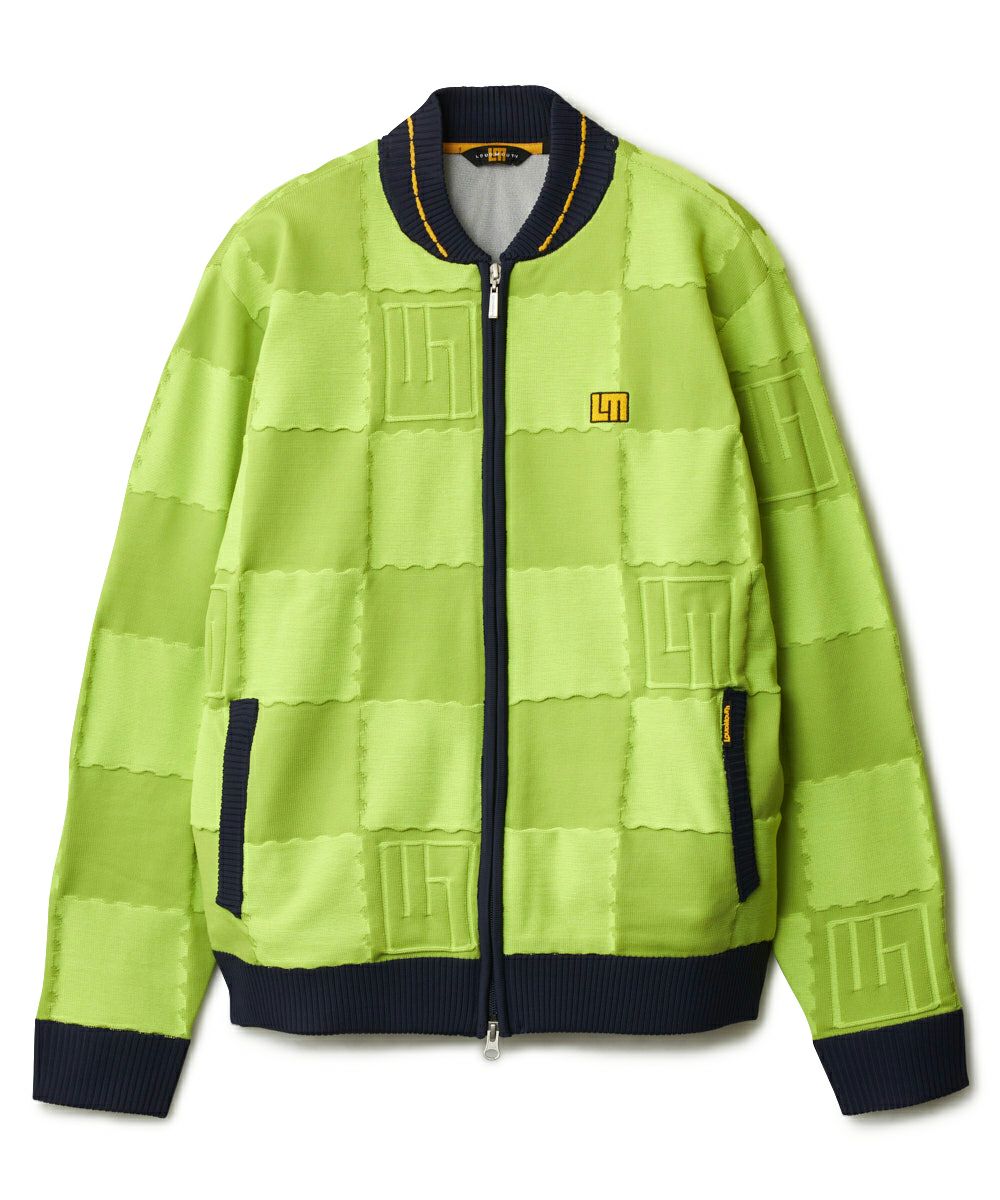 メンズ 蓄熱ニットブルゾン ライトグリーン | LOUDMOUTH JAPAN