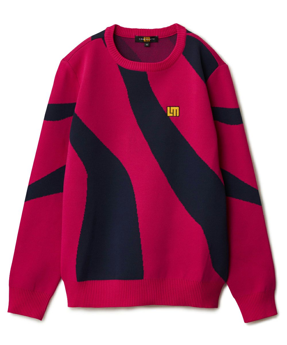 レディース クルーネックセーター ピンク | LOUDMOUTH JAPAN