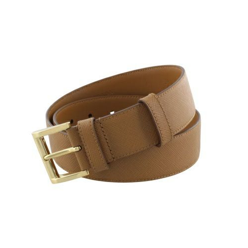 プラダ ベルト レディース トライアングルロゴ サフィアーノ ブラウン