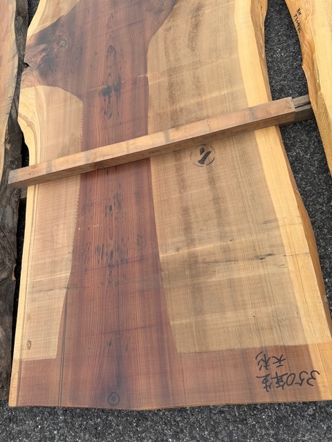 野ミマン）350年生 天杉 銘木 杉スギ 椙 すばらしい杢 カウンター