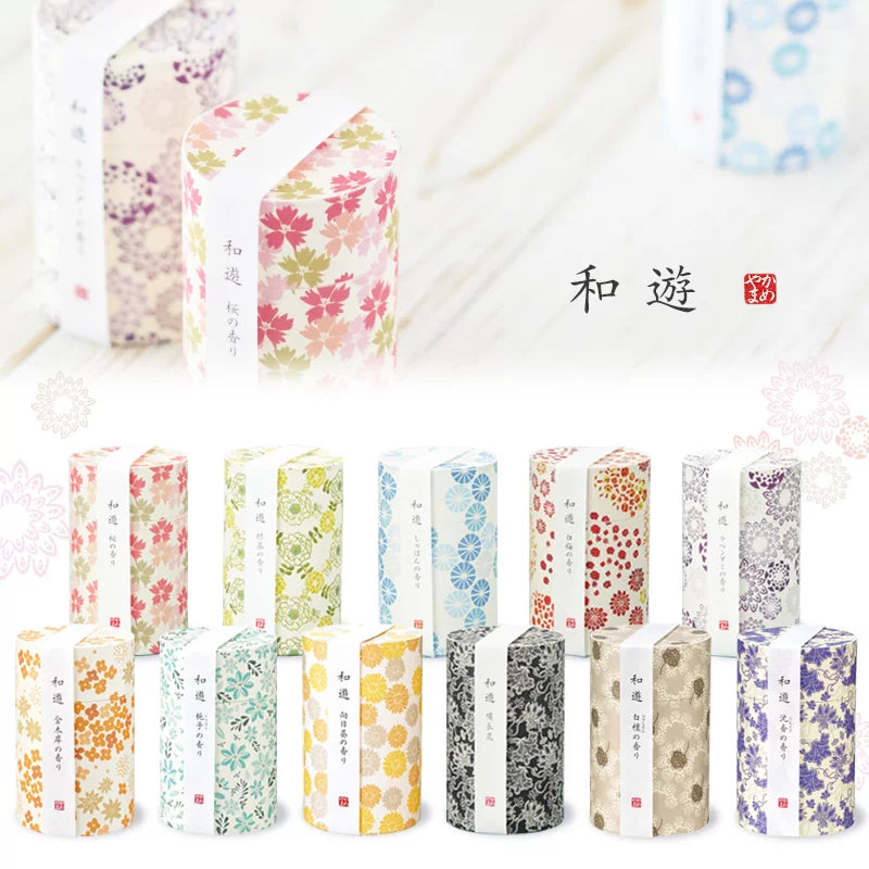 カメヤマローソク 和遊 ミニ寸筒箱 各種【自宅用線香】 | 小物の通販