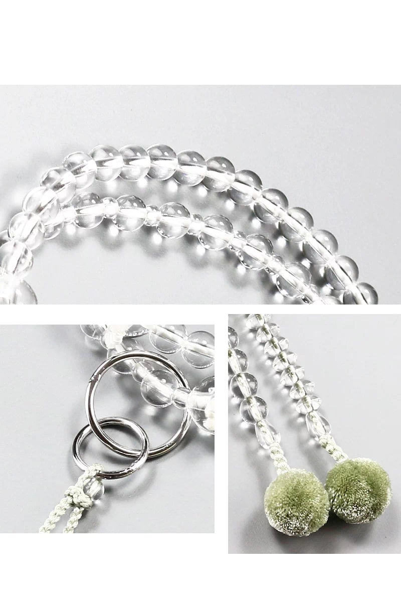 女性用本式念珠 浄土宗 水晶 共仕立 | 仏具の通販 | インテリア仏壇