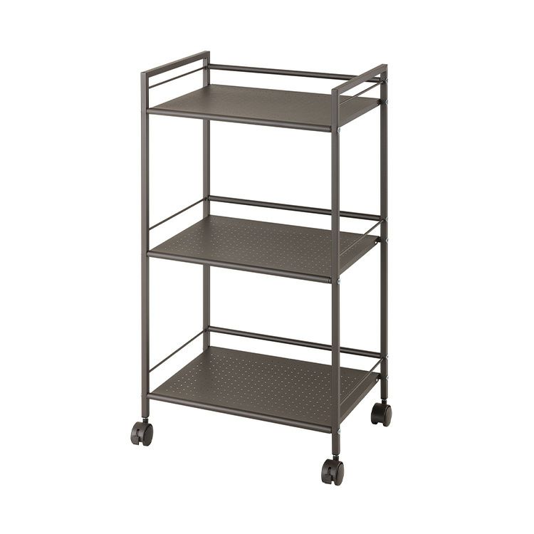 キッチンラック 幅45cm 3段 ワゴン おしゃれ 幅43×奥行29.5×高76.5cm