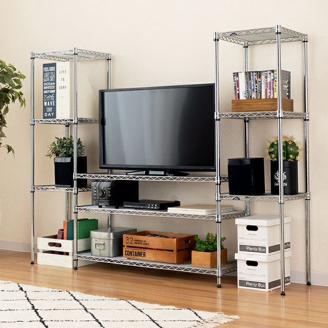 スチールラック 幅35cm 4段 ルミナスライト スチールラック 幅34.5