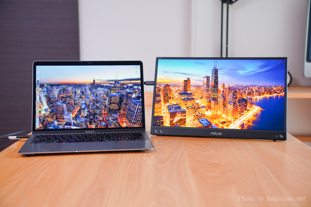 ASUS MB16ACV レビュー】自動回転機能健在！キックスタンド付きの