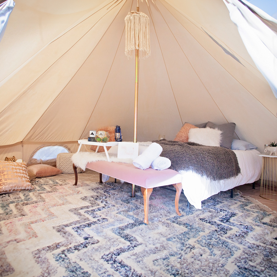 4m Canvas Bell Tent - Luna Glamping Shop