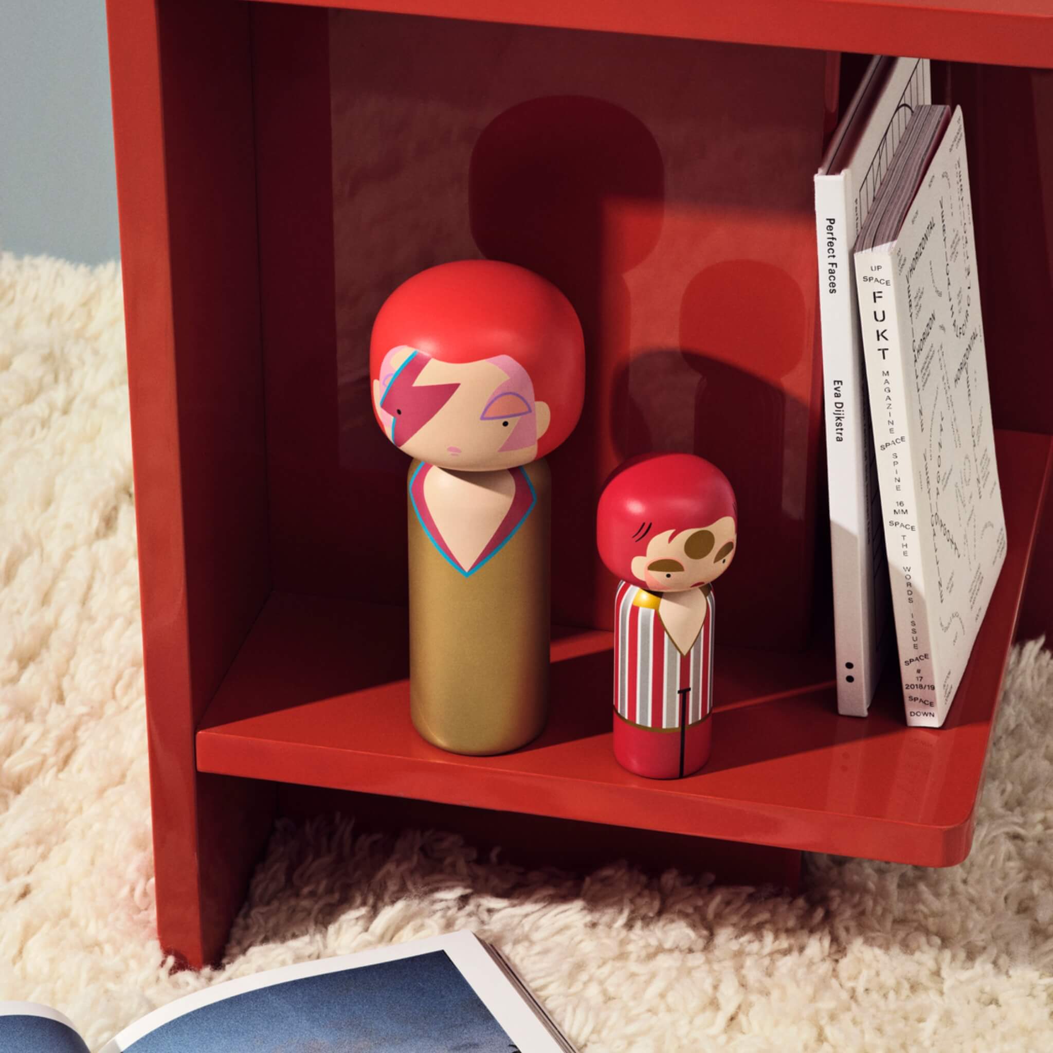 David Bowie Kokeshi | Aladdin Sane Collectible – Lucie Kaas