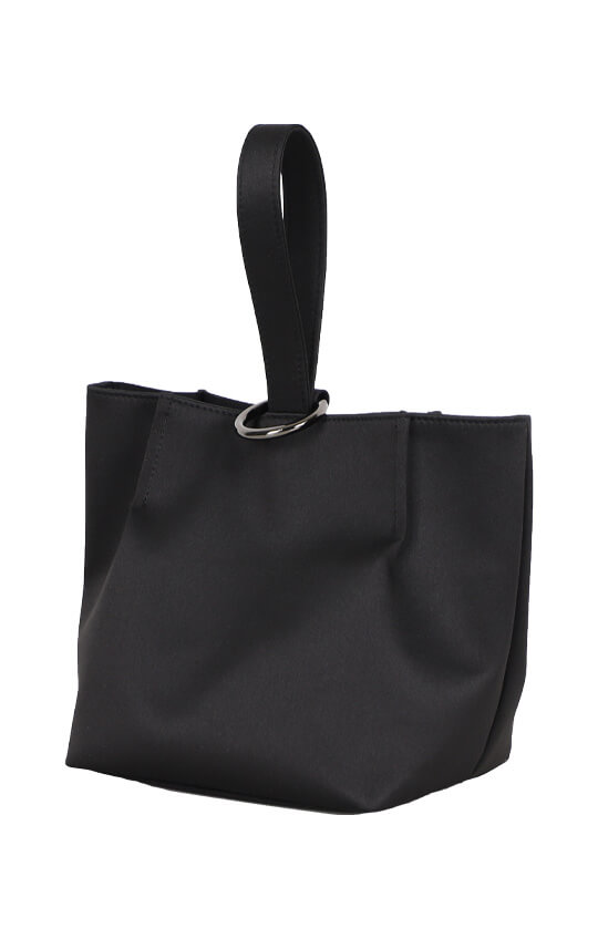 存在感あるタックデザインのワンハンドルフォーマルソフトバッグ<53