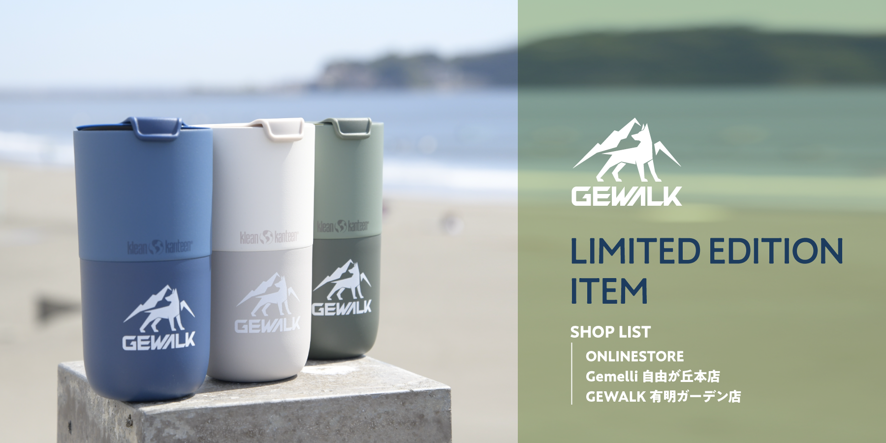 GEWALK Klean Kanteen クリーンカンティーン コラボレーション ライズ