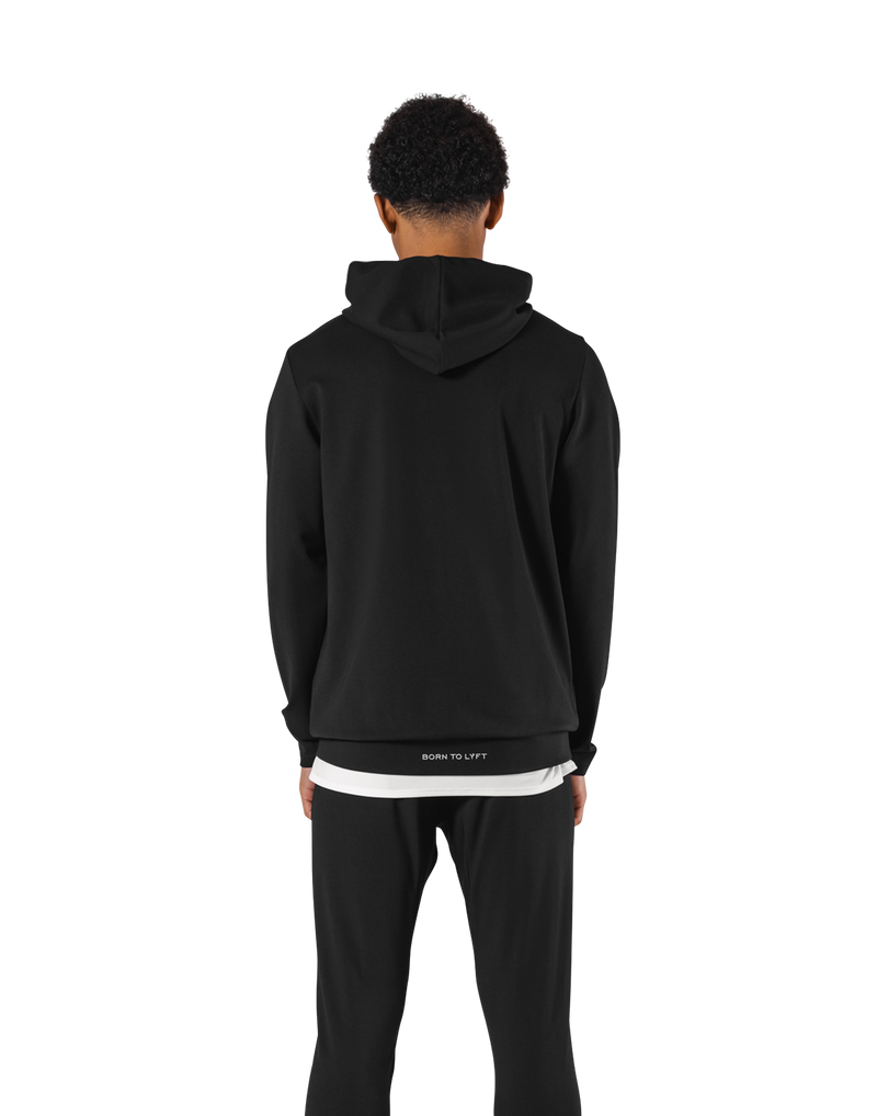Standard Fit Stretch Pullover Hoodie - Black – LÝFT