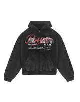 LÝFT × Power House Gym Vintage Sweat Zip-Up Hoodie - Black
