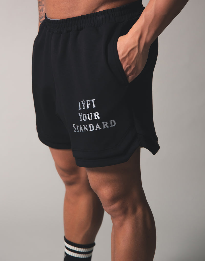 2Way Stretch Layered Wide Shorts - Black – LÝFT