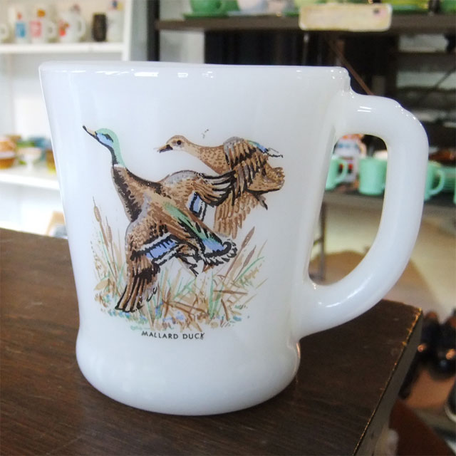 ゲームバードダック Dハンドルマグ Fire-king ファイヤーキング 1950