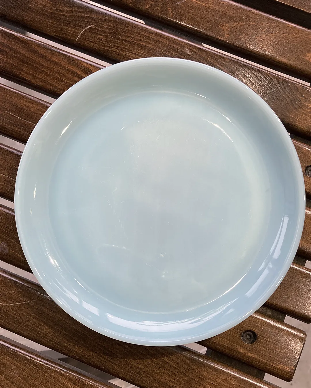 サラダプレート ターコイズブルーFire-king マメチコ通販