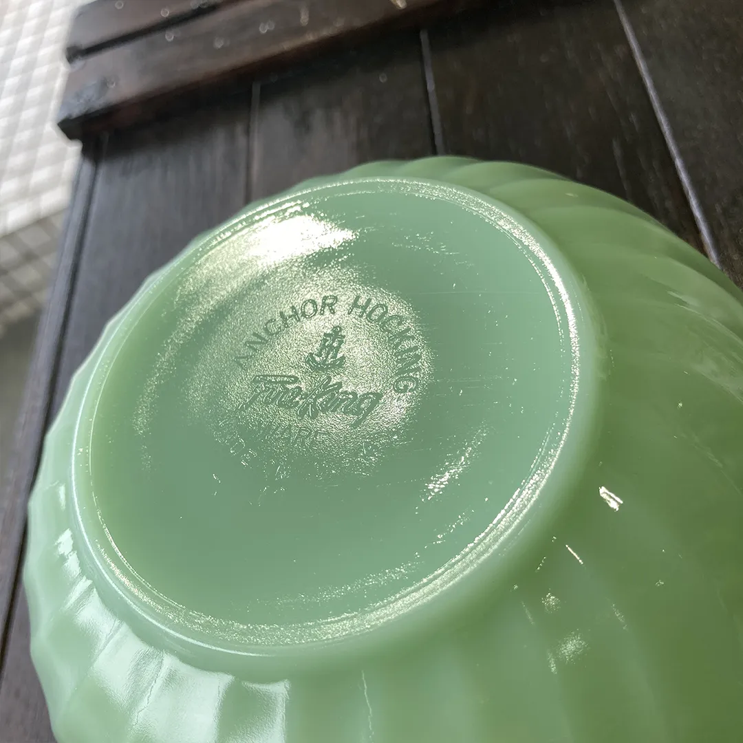 スワールミキシングボウル7インチ17.7cm Fire-king - マメチコ Fashion