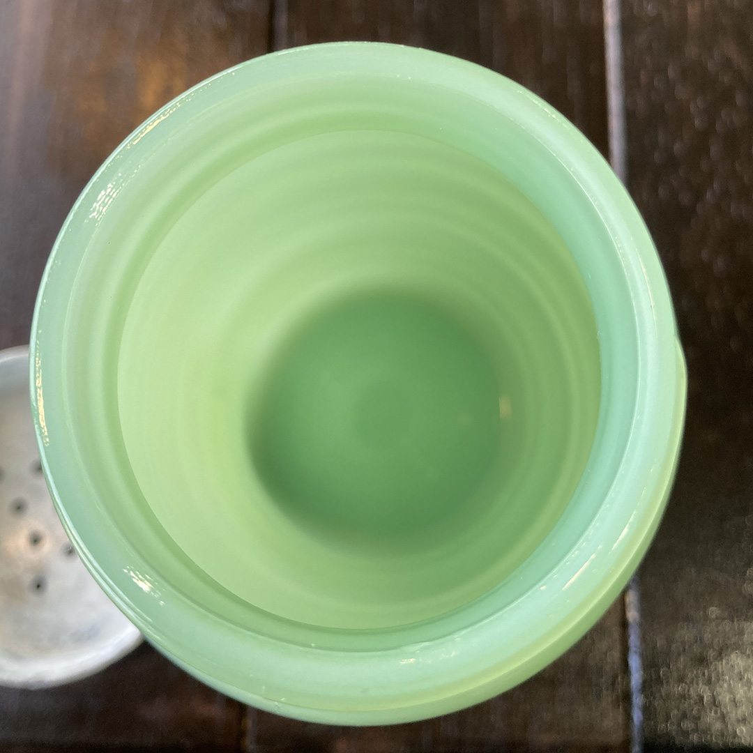 ソルトシェイカー ジェダイ チューリップ柄金属ふた 1940～1950年頃