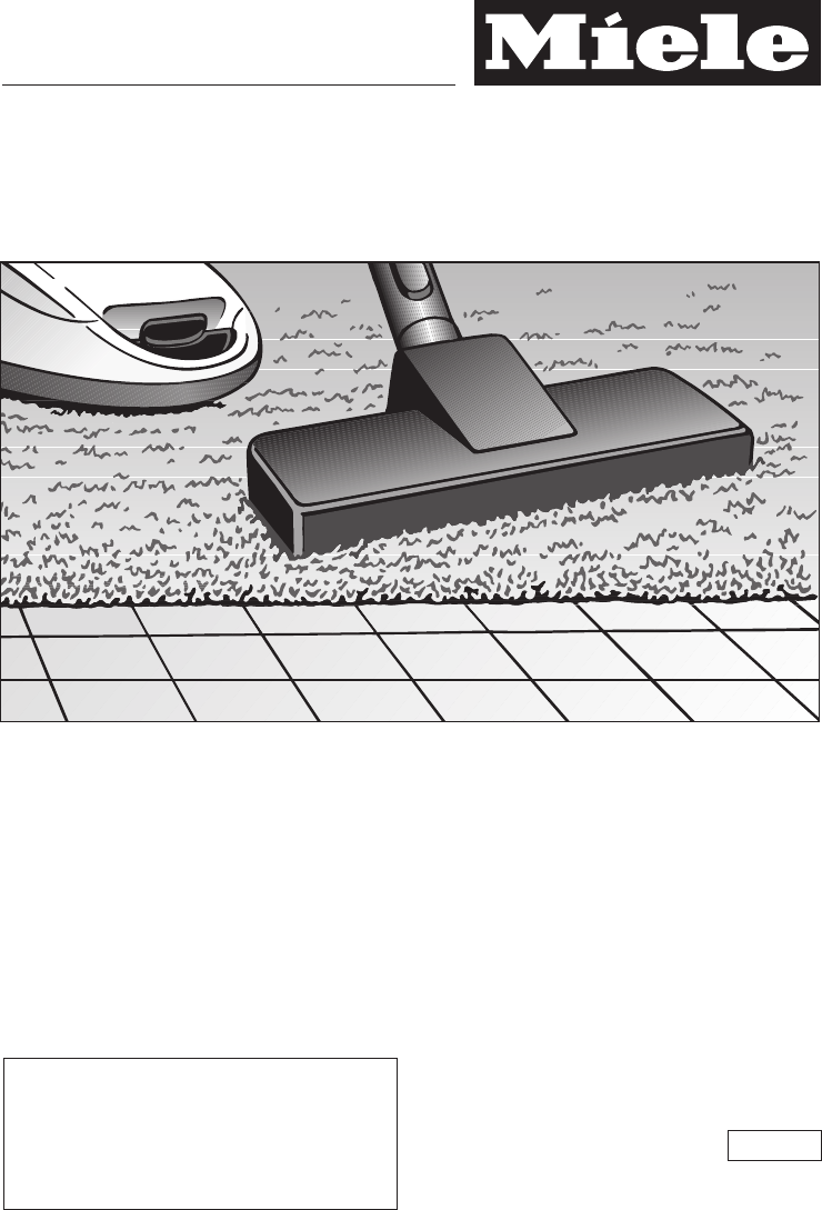 説明書 ミーレ SDCO3 Compact C2 掃除機
