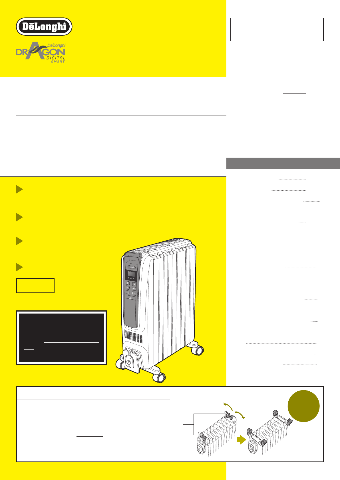 説明書 デロンギ QSD0712-MB ヒーター