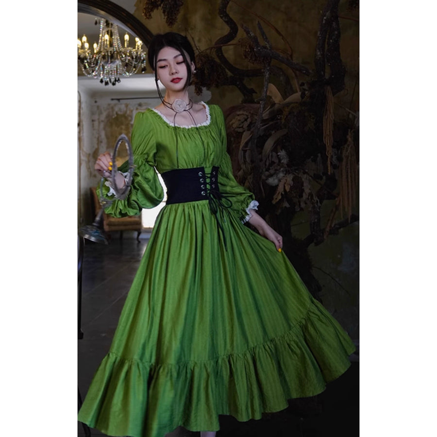 翠緑の貴婦人のレトロワンピース – ManusMachina