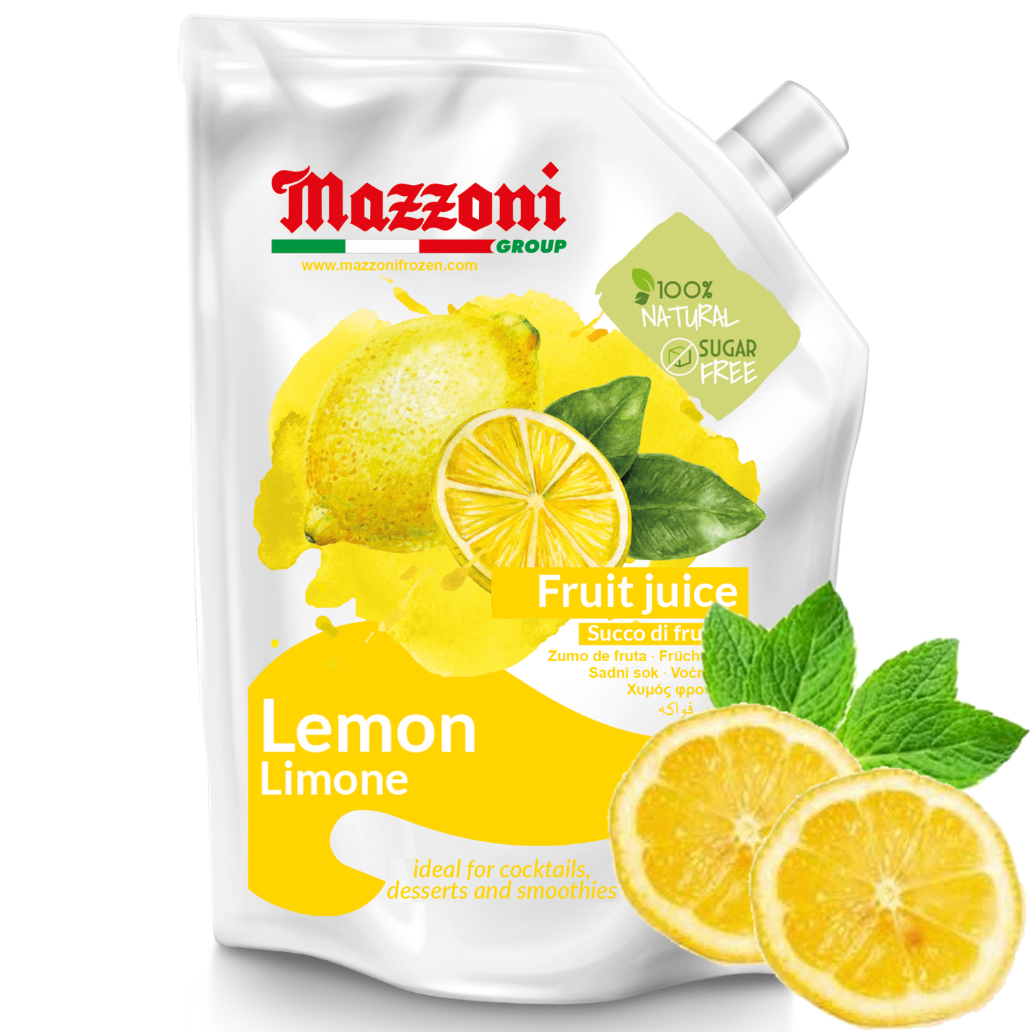 Mazzoni,Real Lemon Juice, 100% Pure Lemon, Just Juice, No Sugar
