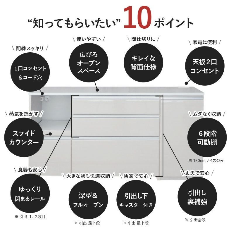 幅120cm キッチンカウンター コンセント付 おしゃれ ノア