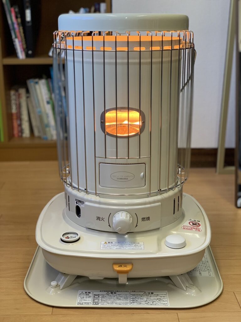 塾の冬じたく 「教室まるごとを暖めることができる石油ストーブ登場