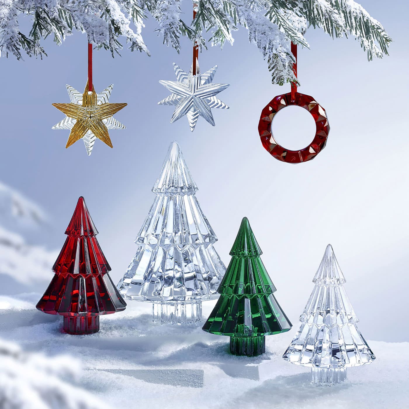 Christmas tree Baccarat Mille Nuits 13 cm clear - купить в