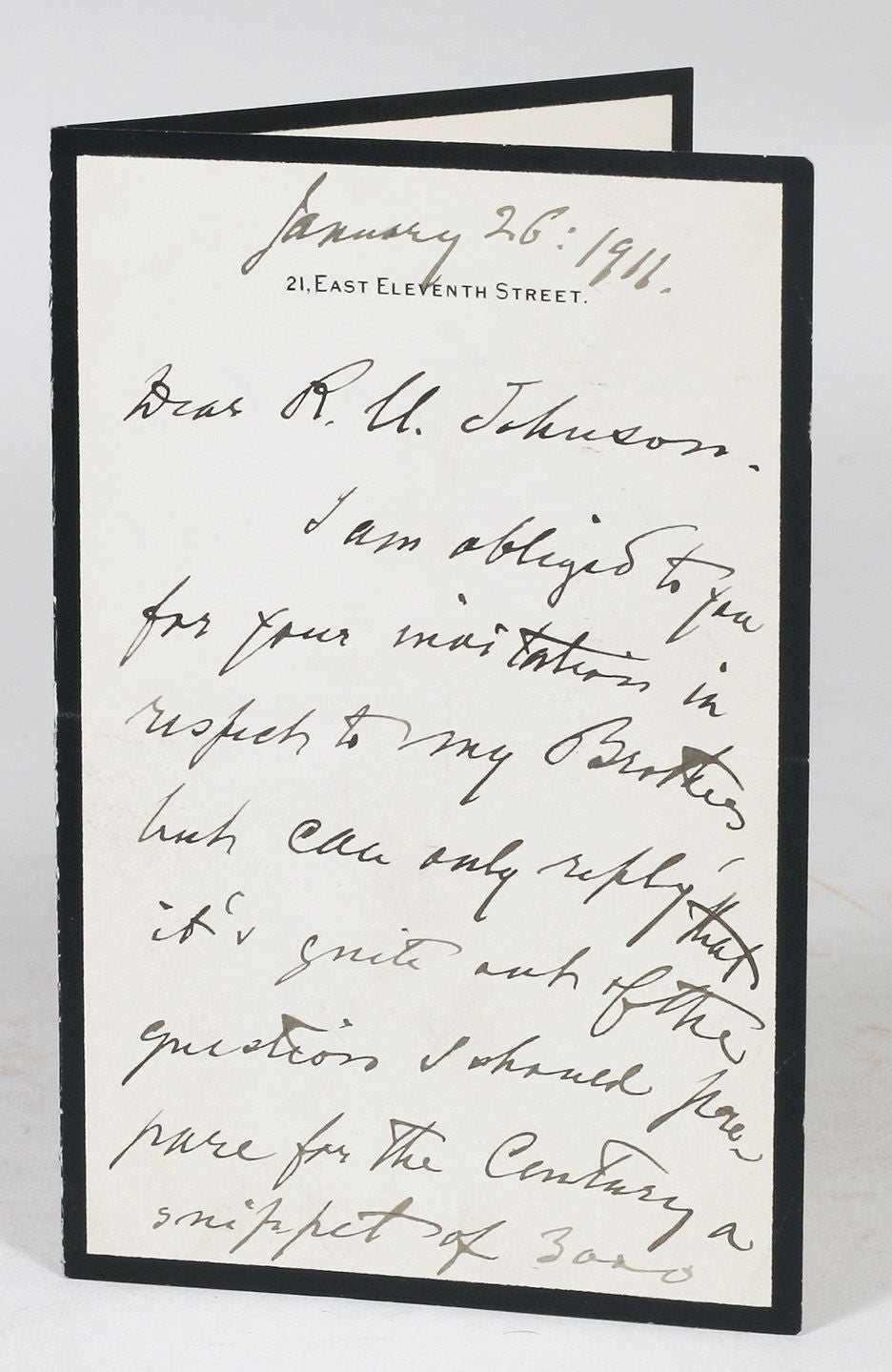 Autograph Letter Signed ALS | HENRY JAMES, WILLIAM JAMES | FIRST