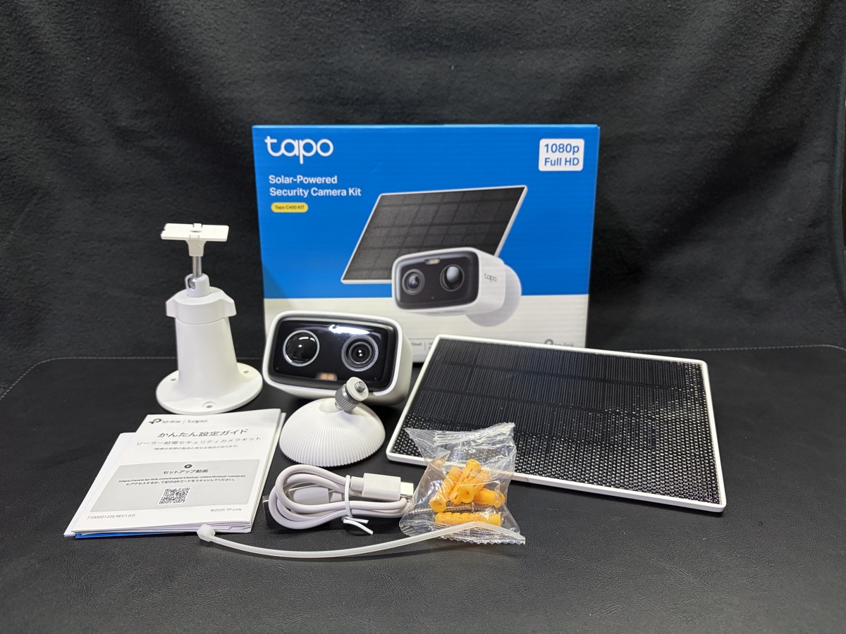 実機レビュー】TP-Link「Tapo C400 KIT」｜ソーラー充電対応の屋外用