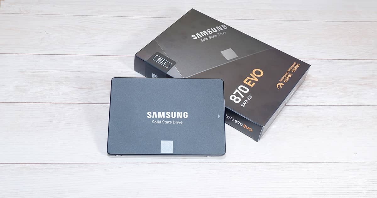 サムスン 870 EVO レビュー】データ転送速度が落ちない快適なSSD