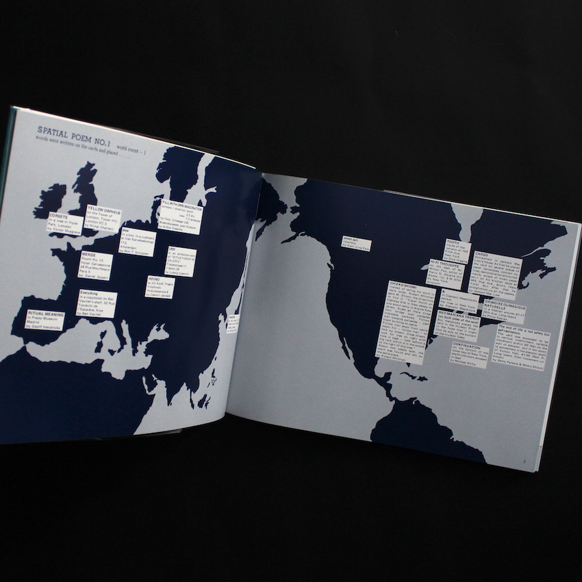 Spatial Poem（Signed） - 塩見 允枝子 / Mieko Shiomi