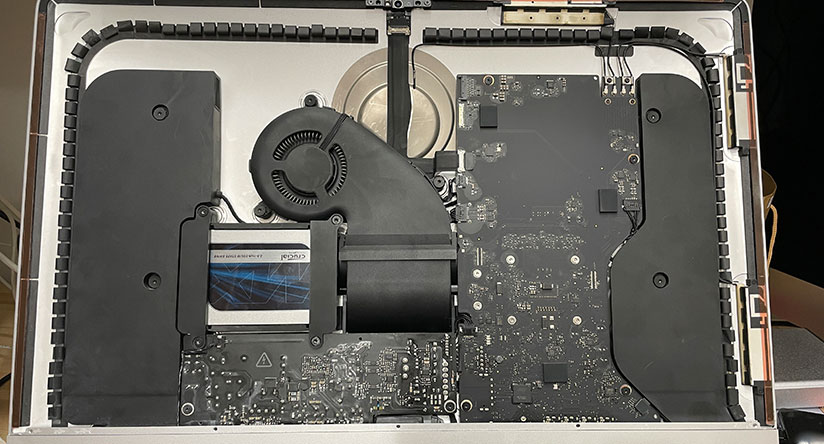 再起動が繰り返される】iMac Late2015のロジックボードを修理 | Mac