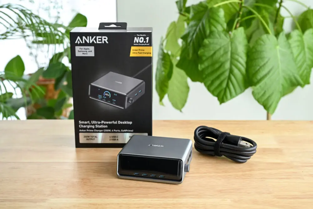 Anker Prime Charger (250W, 6 Ports, GaN)をレビュー！現時点で最強の