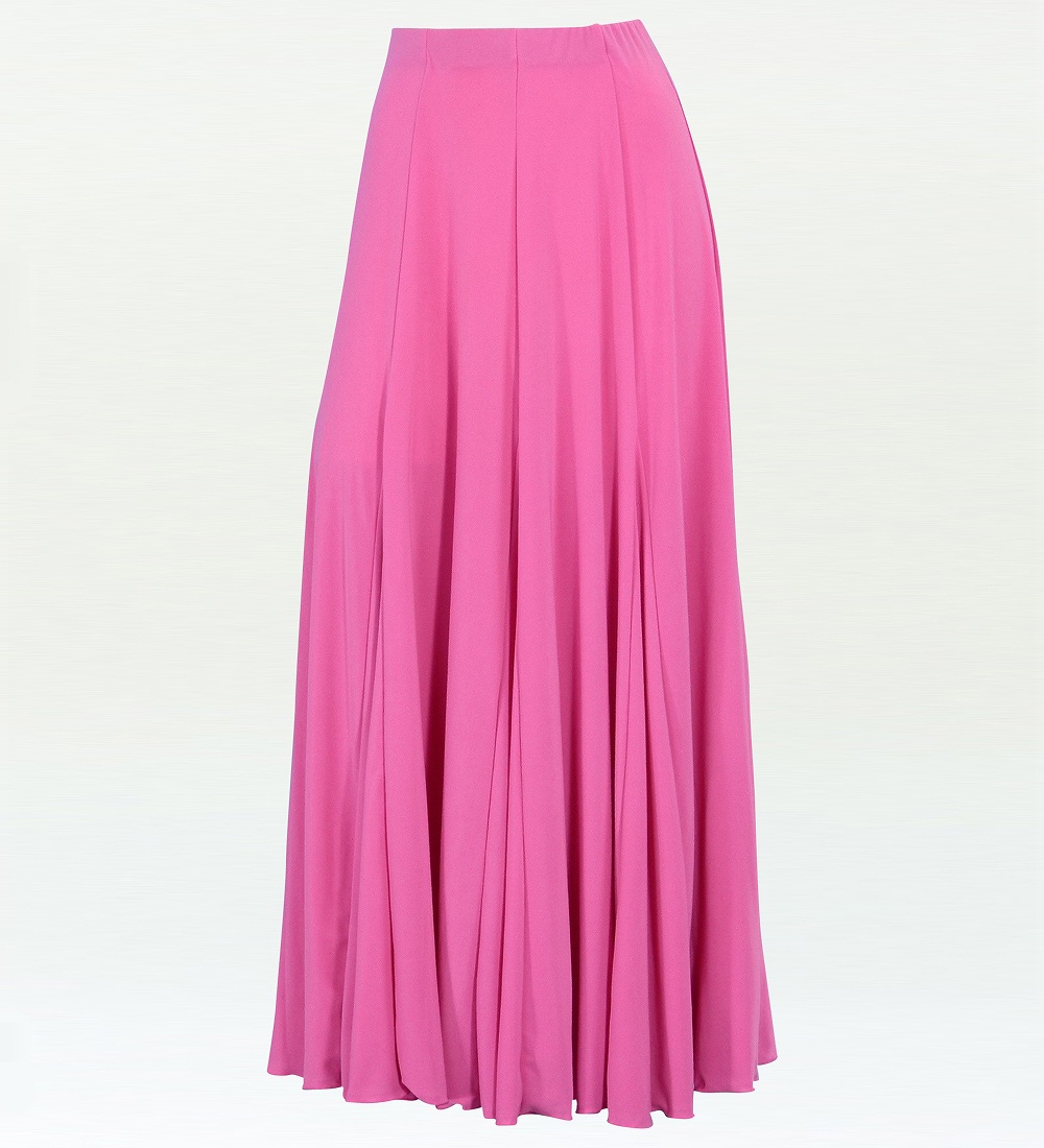 フラメンコ 無地 ファルダ スカート ピンク 53 | □フラメンコ総合