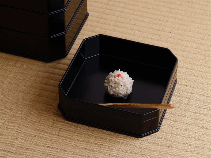 京都平安 象彦 楪子×5客】天然木製 黒色 長期保管品 京都平安象彦楪子